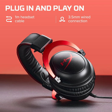 HyperX Cloud II Gaming Headset – 7.1 Surround Sound Red - Gomix Brands Outlet