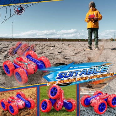 Excitobo Remote Control Car 4WD 360° Flip Rechargeable Drift RC Stunt Car for Kids Age 3-12