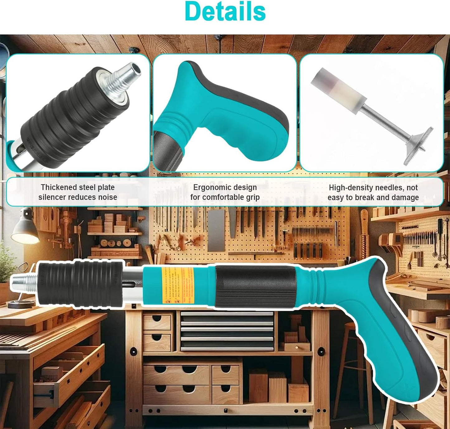 5-Speed Adjustable Concrete Nail Gun