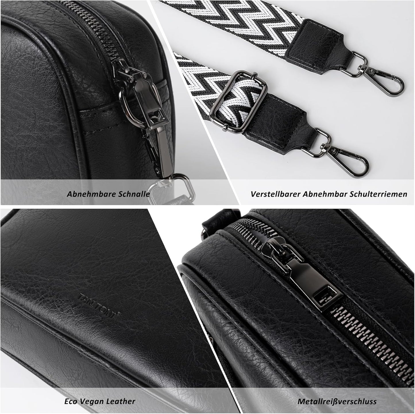 TANTOMI Women's Multifunctional Crossbody Bag with Spacious Compartments