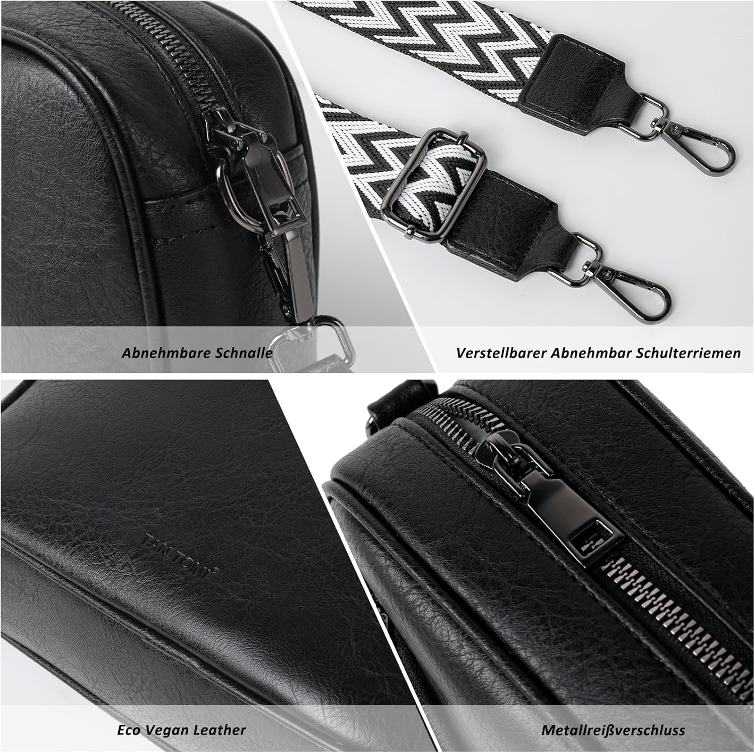 TANTOMI Women's Multifunctional Crossbody Bag with Spacious Compartments