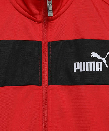 PUMA Boys Poly Suit Tracksuit – High‑Collar Athletic Insert Multiple Colors