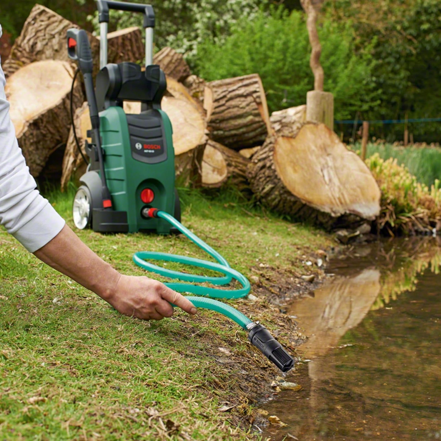 Bosch Suction Hose with Integrated Filter for Pressure Washers