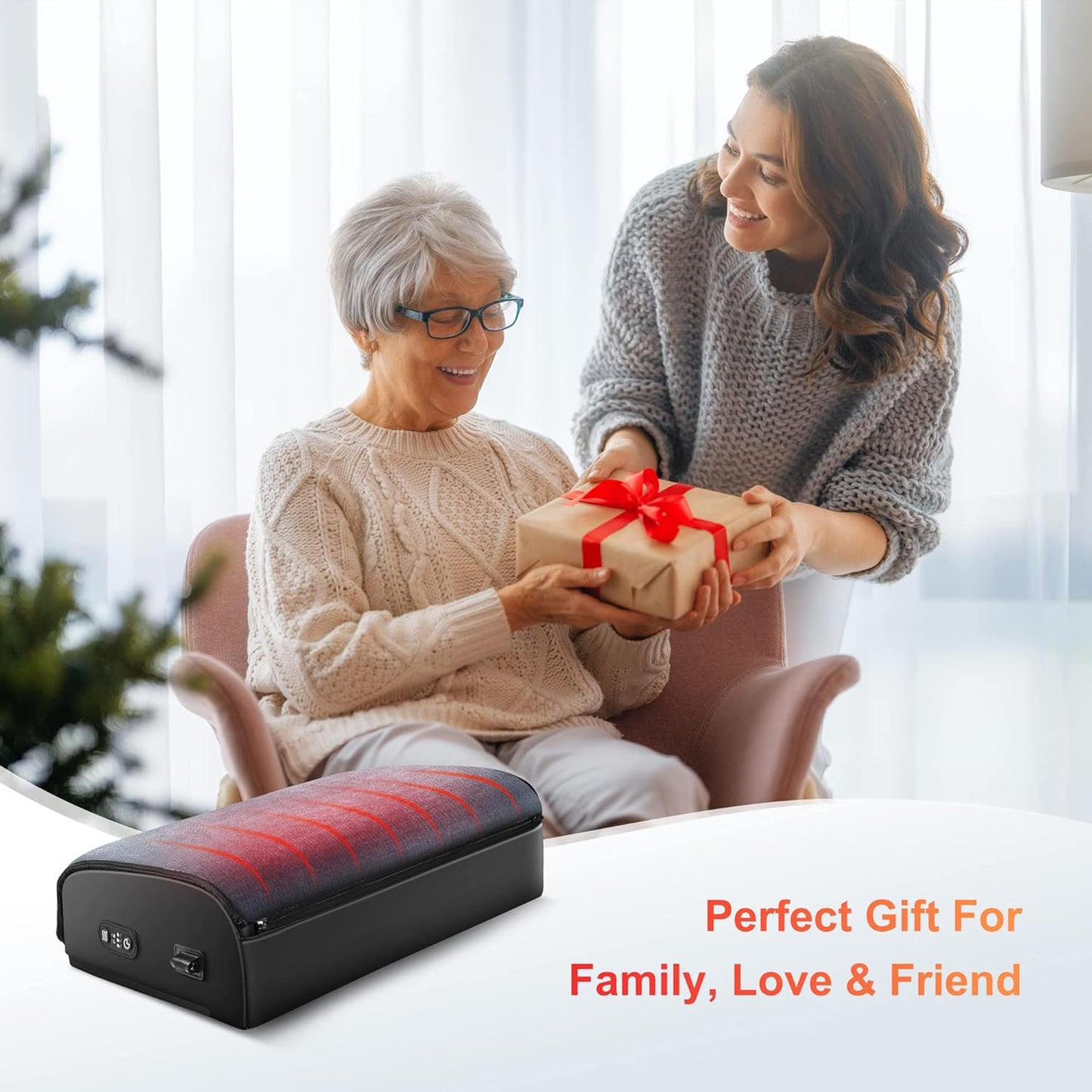 Ergonomic Heated Foot Rest