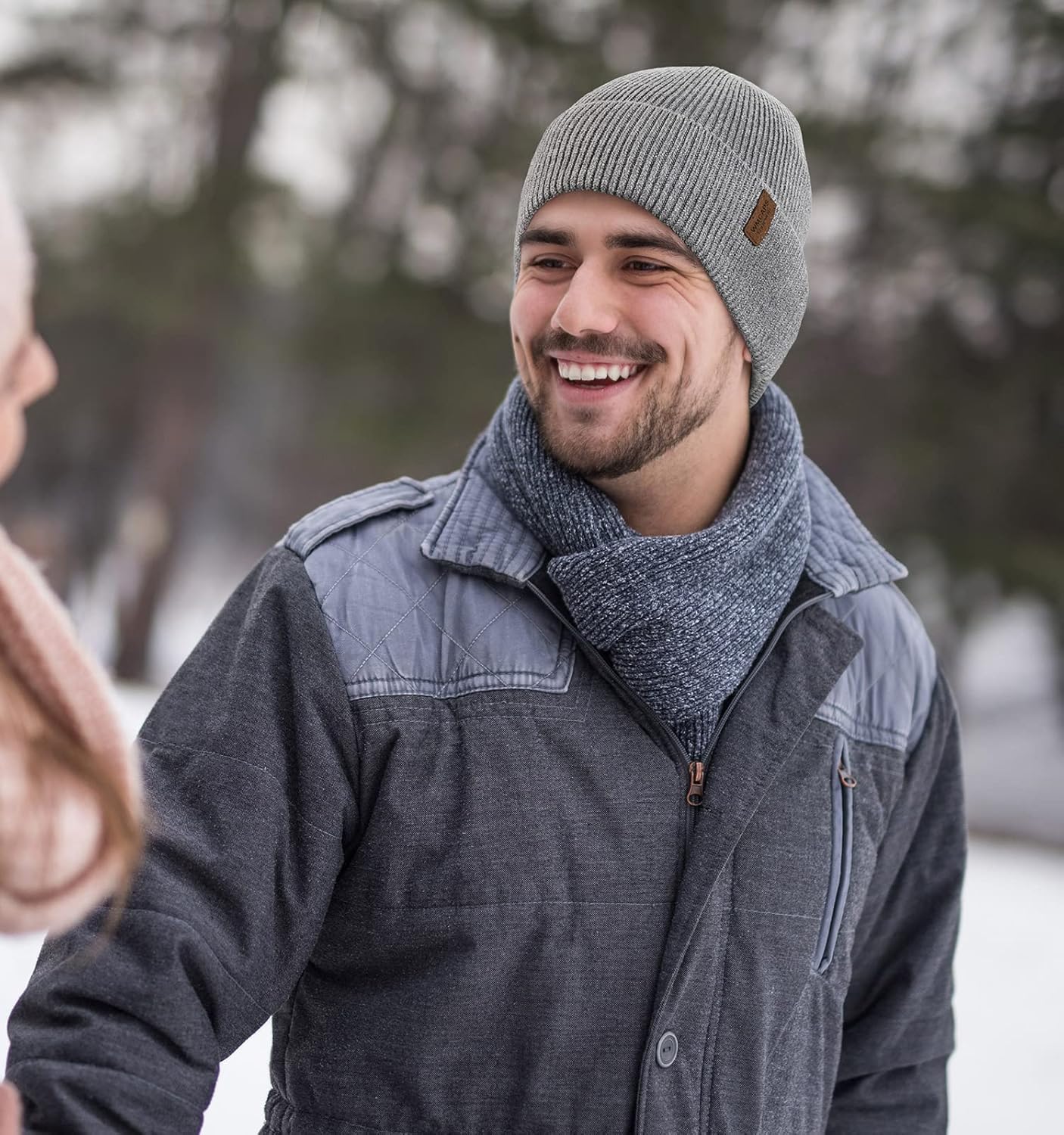 Wmcaps Plush Fleece Lined Winter Knit Beanie Hat for Men Women