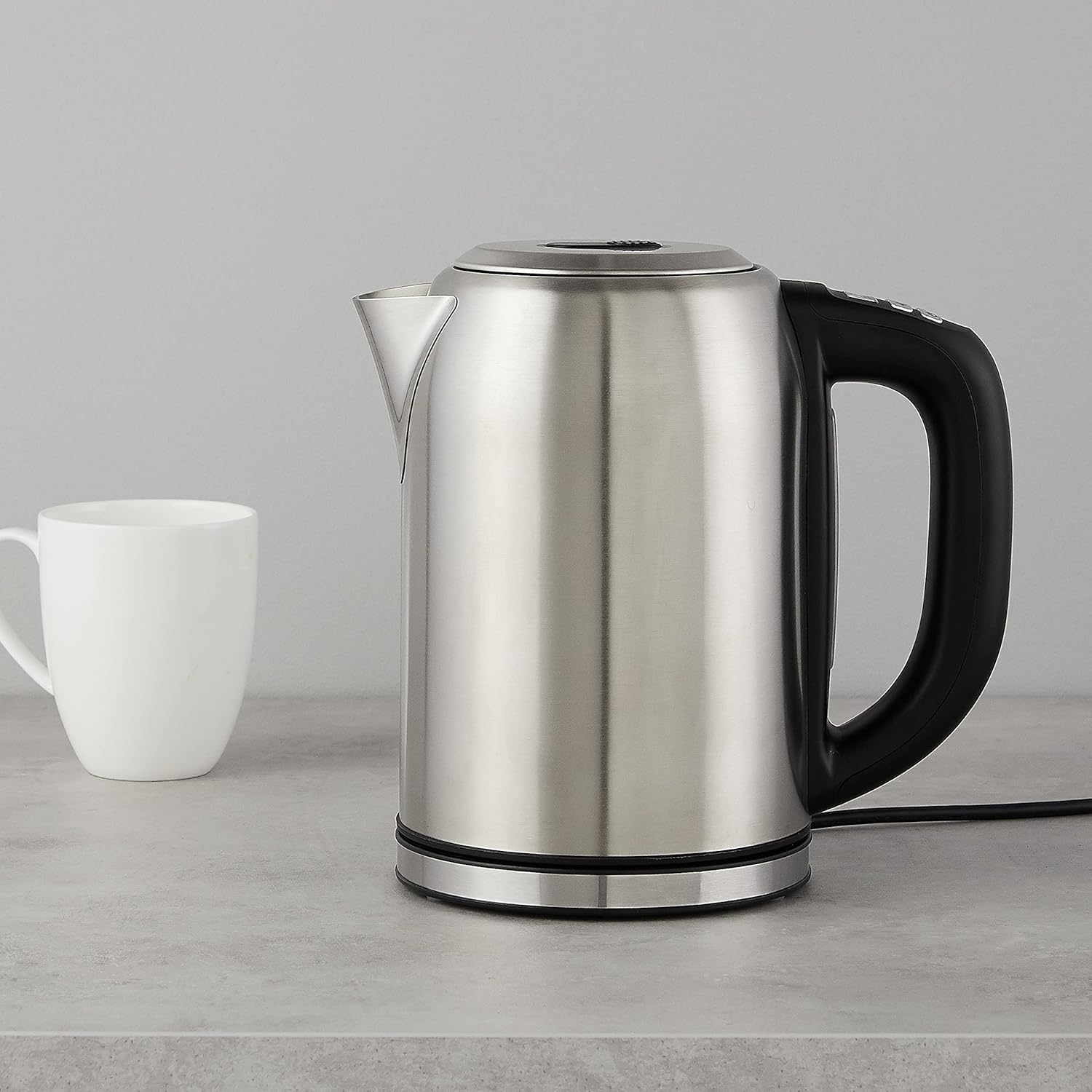 Amazon Basics 1.7L Stainless Steel Digital Kettle with Temperature Control