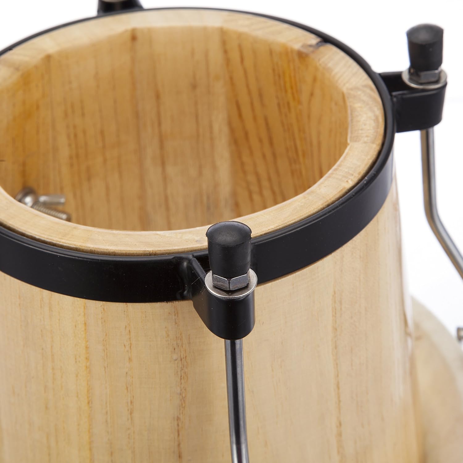 RockJam 7" & 8" Wooden Bongo Set with Padded Bag