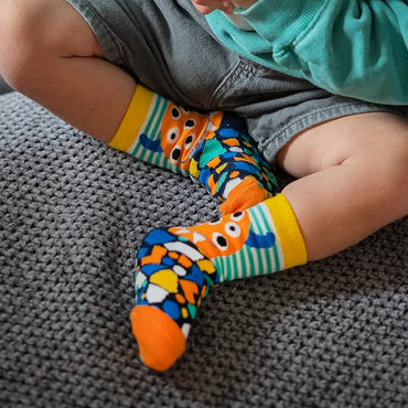 Soxo Kids Anti‑Slip Socks 3‑Pair Pack Cute Animal Designs