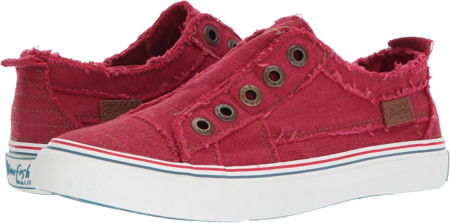 Blowfish Malibu Play Women's Red Casual Sneaker with Comfortable Fit