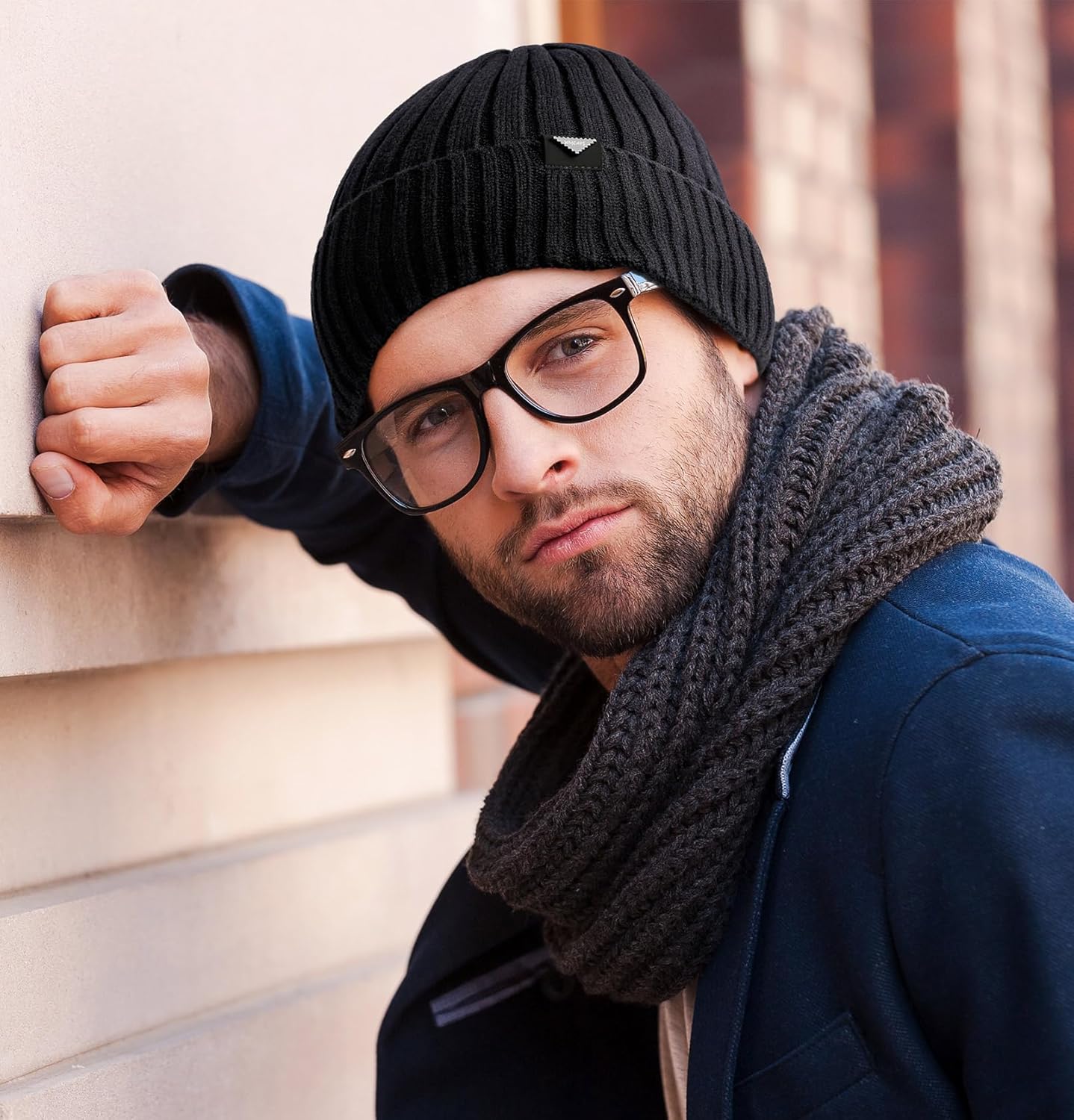 Wmcaps Unisex Adult Beanie – Warm Flannel Winter Hat – Grey, Black, Brown, Navy, Slate