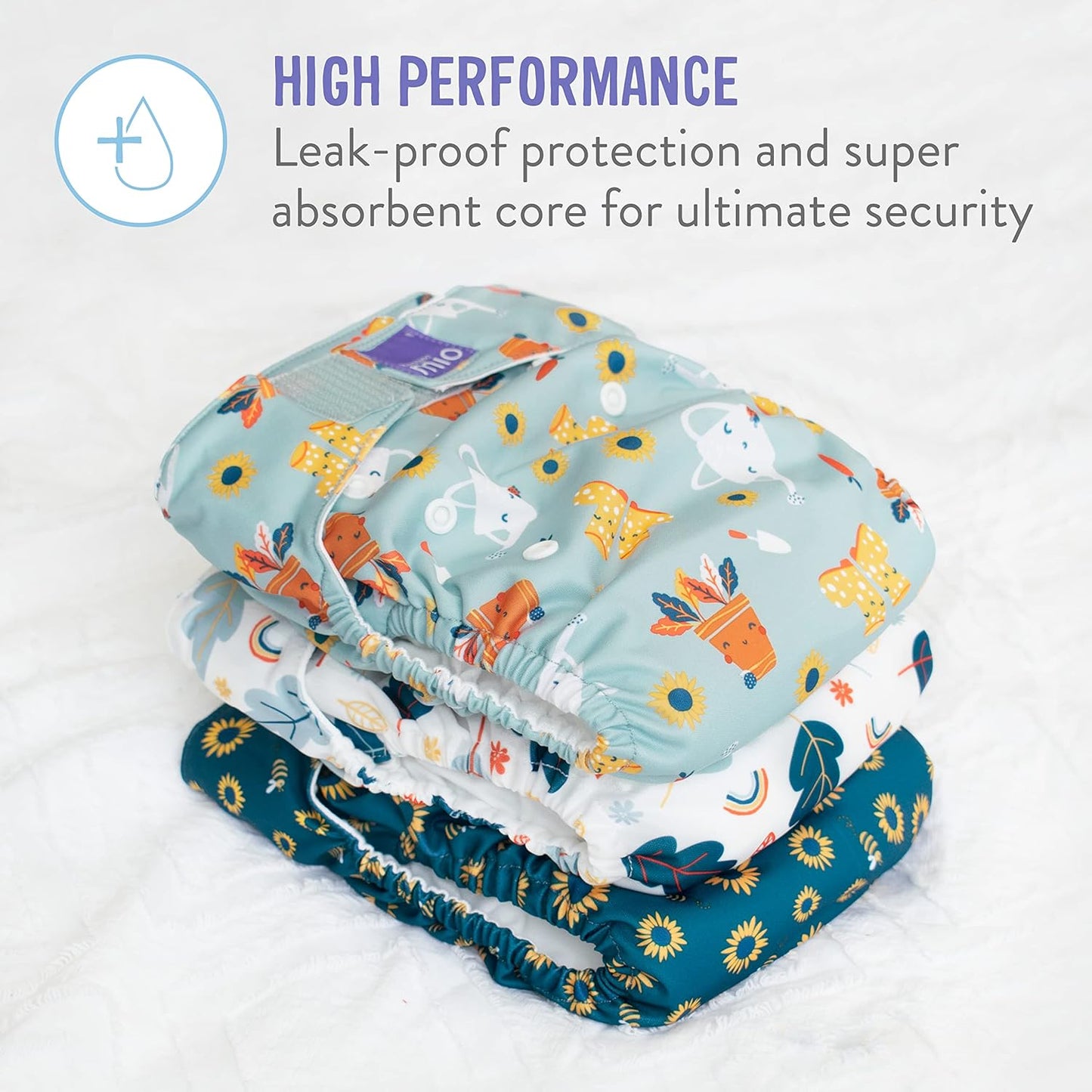 Bambino Mio Miosolo Classic Reusable Nappies Set Cute Fruit Design