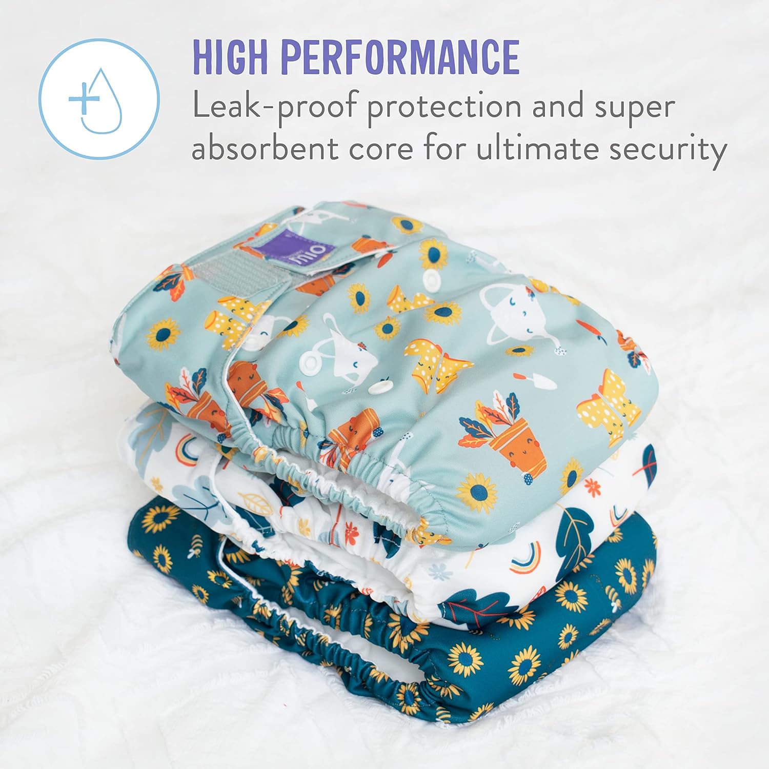 Bambino Mio Miosolo Classic Reusable Nappies Set Cute Fruit Design