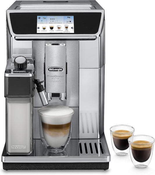 De'Longhi PrimaDonna Elite Experience ECAM656.85.MS Automatic Coffee Machine Silver
