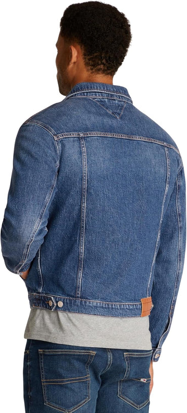 Tommy Jeans Men's Denim Jacket with Chest Pockets