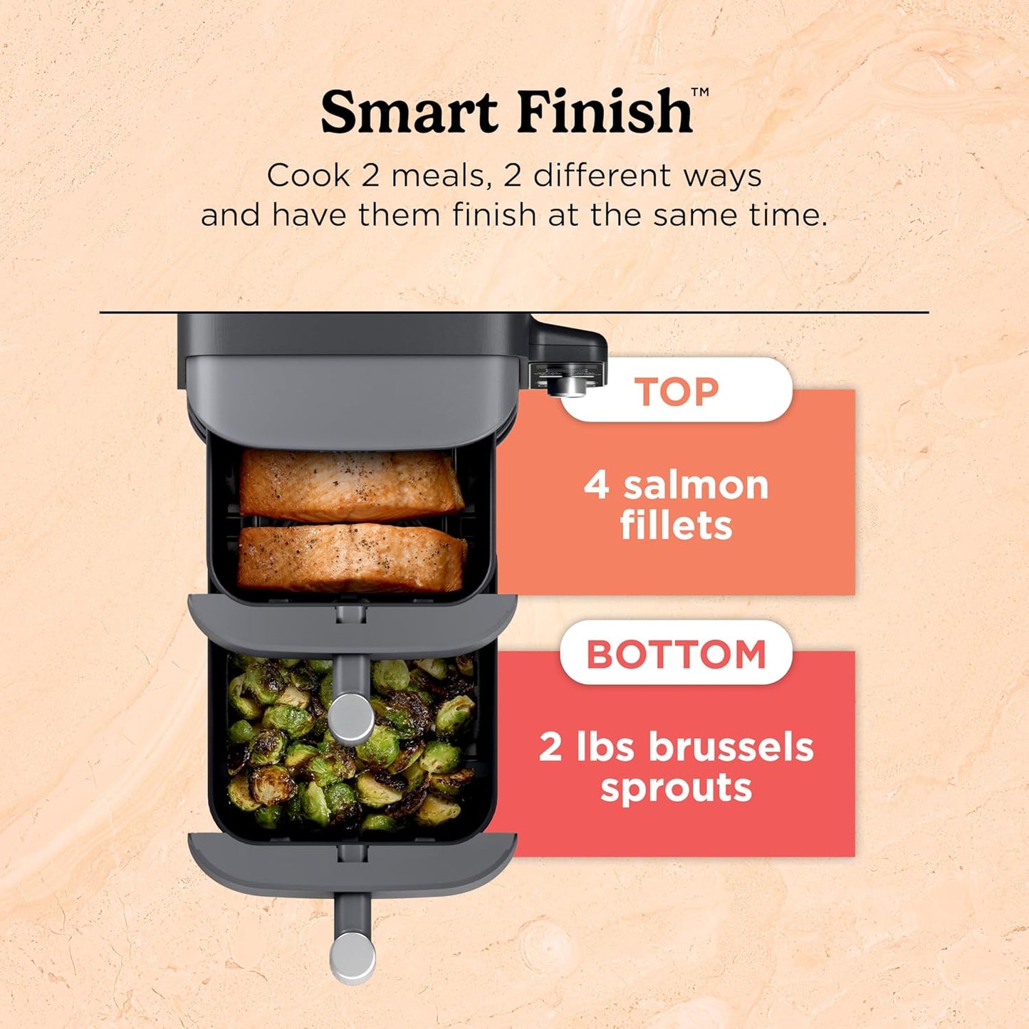 Ninja Double Stack XL Air Fryer: 9.5L Dual Basket, 6-in-1 Cooking Functions