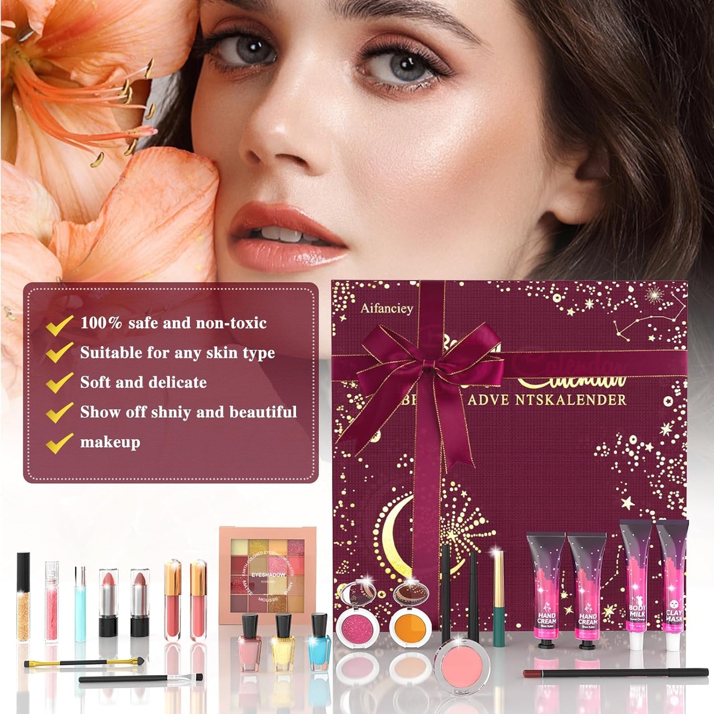 Aifanciey 2023-24 Beauty Advent Calendar with 24 Beauty Surprises