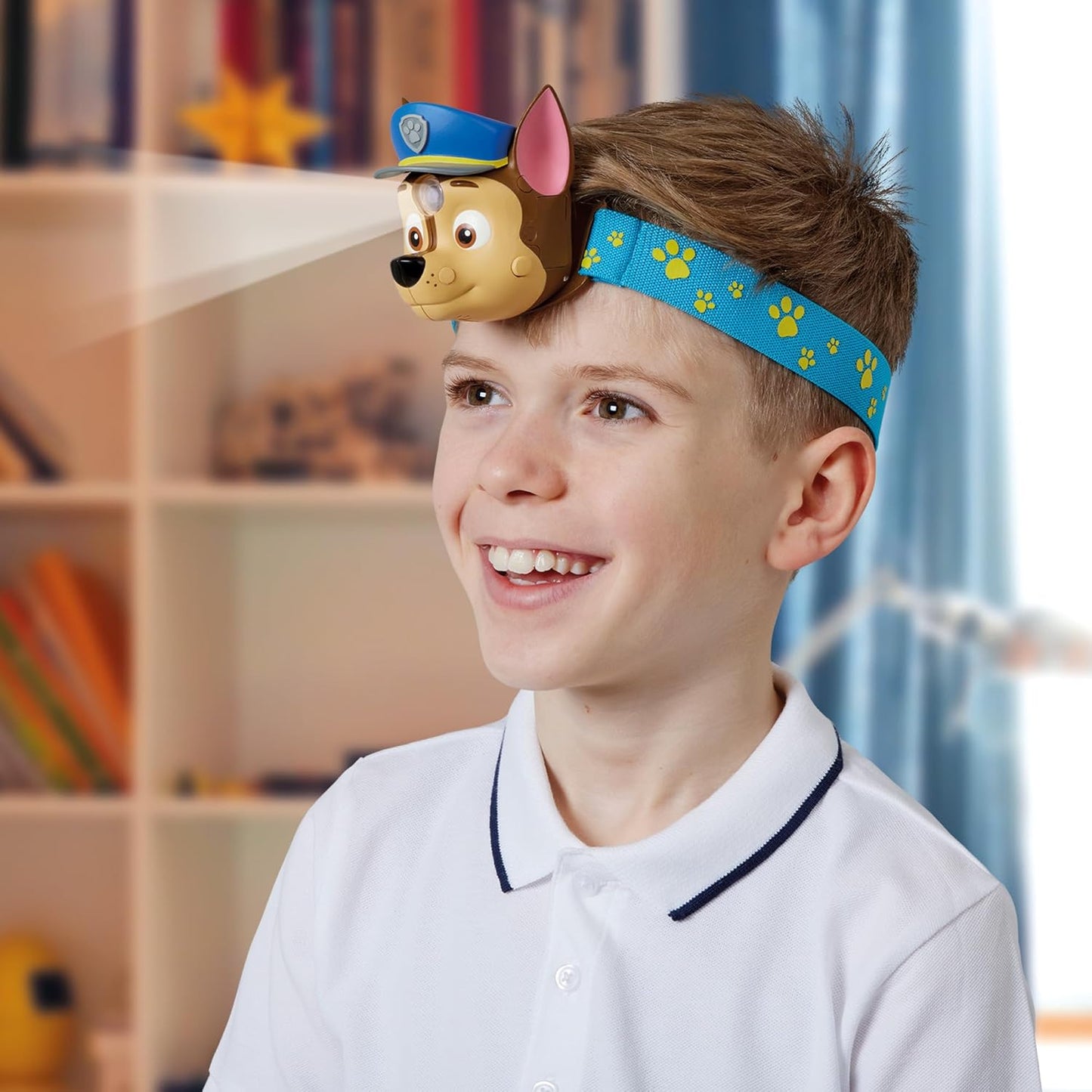 Paw Patrol Chase Kids Headlamp with Light and Siren