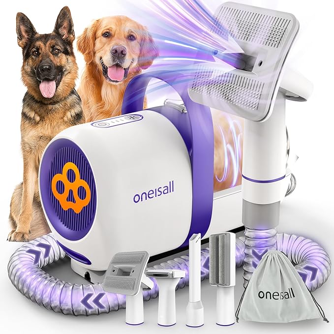 oneisall LM5 Low Noise Pet Grooming Vacuum with 1.5L Dust Cup