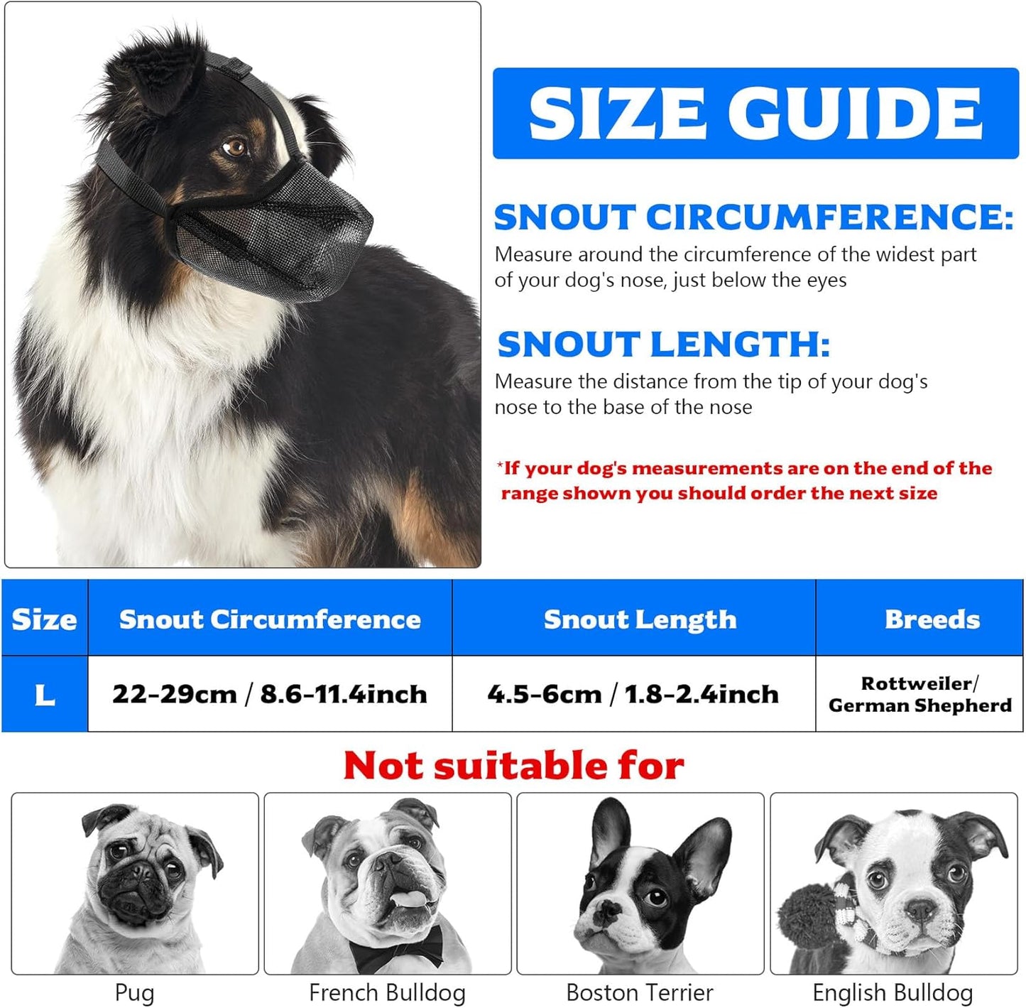 Adjustable Breathable Pet Mask Dog Muzzle for Small Medium Large Dogs Training