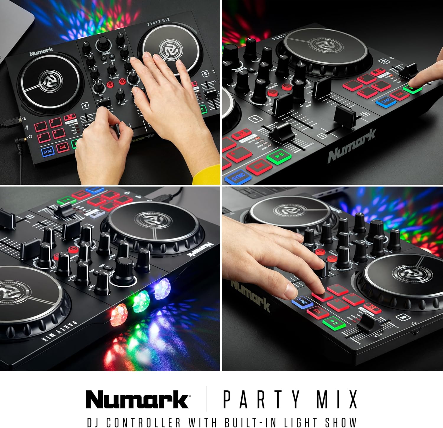 Numark Party Mix DJ Controller with Built-in Lights