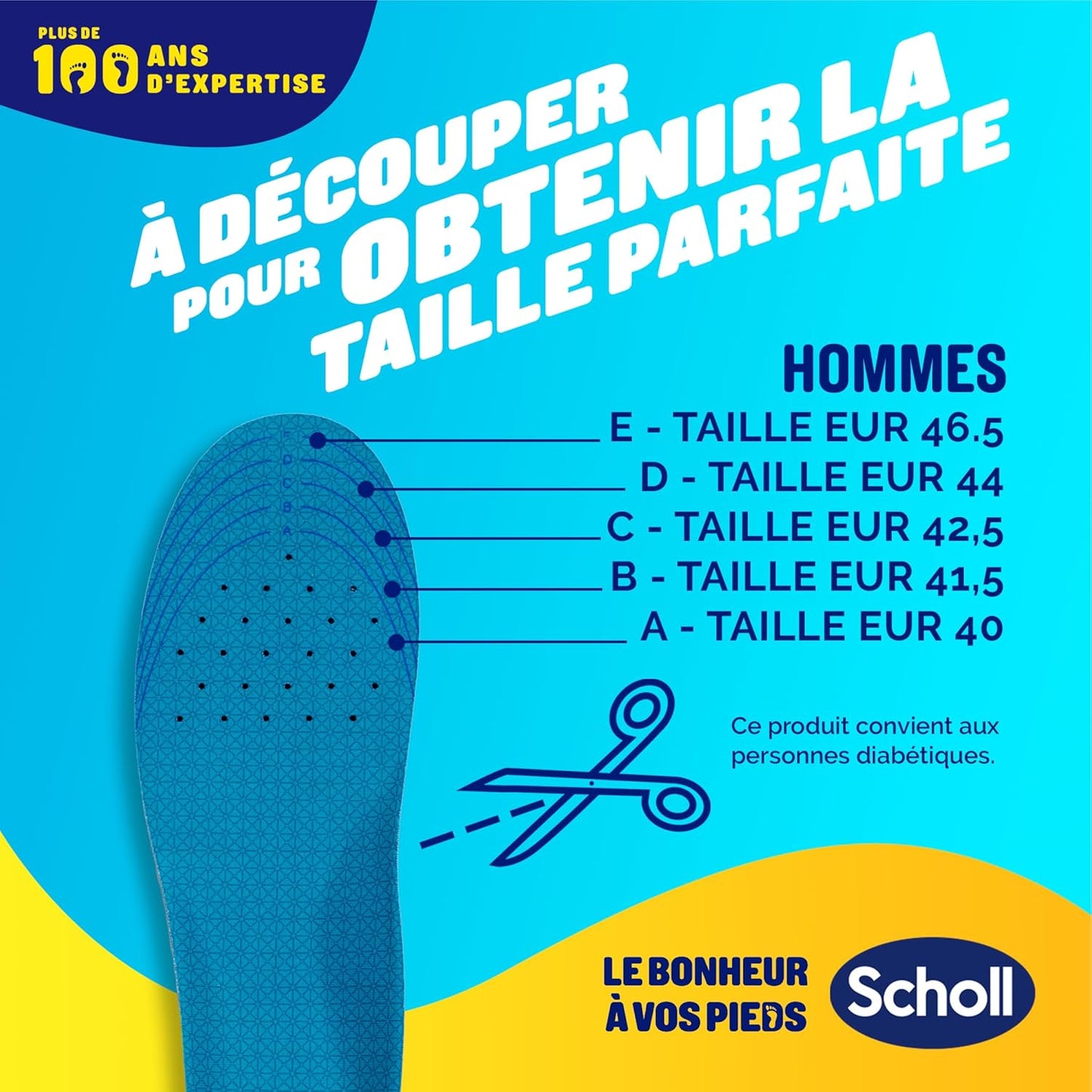 Scholl GelActiv Professional Work Insoles for Men – Shock‑Absorbing GelWave