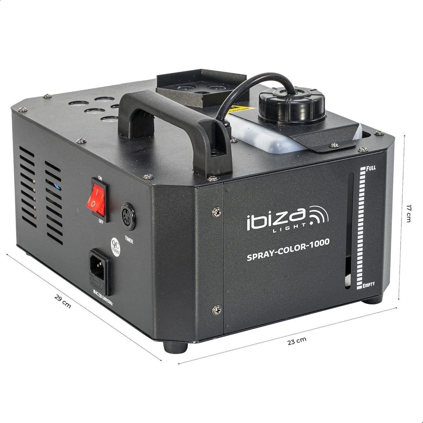 Ibiza SPRAY-COLOR-1000 1000W RGB LED Fog Machine with Remote Controls - Gomix Brands Outlet