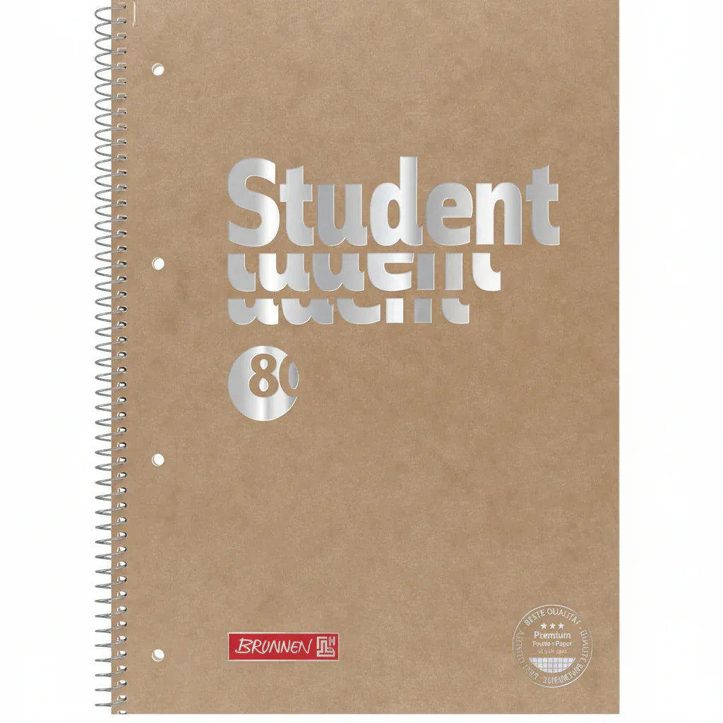 Brunnen Premium Student College Pad A4 Brown 90gsm Paper - Gomix Brands Outlet
