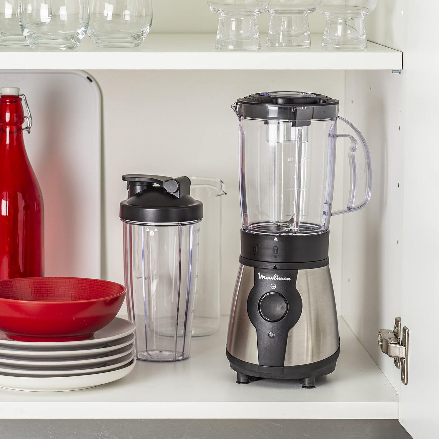 Moulinex Blend & Go Portable Blender: Compact 750ml Travel Bottle Smoothie Maker