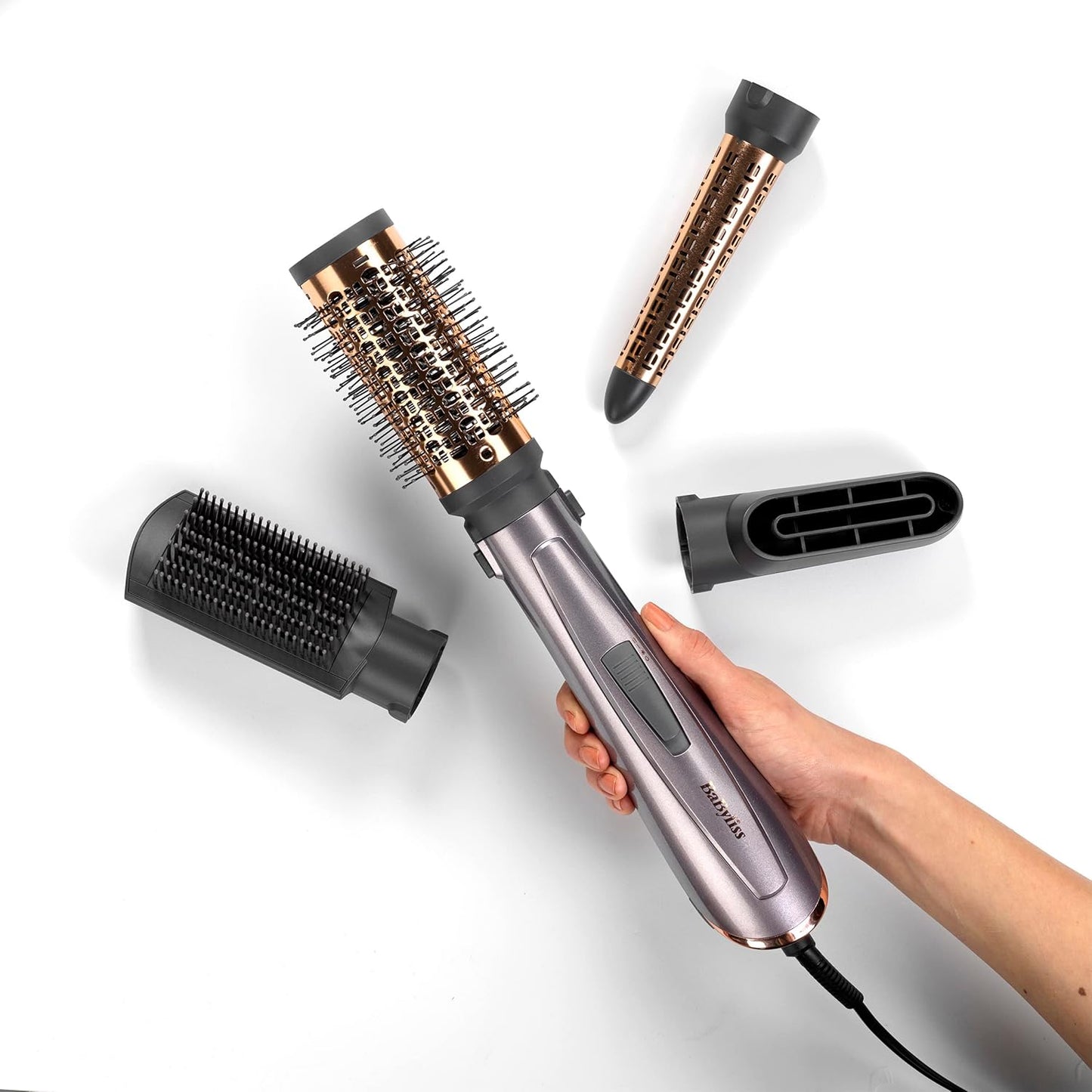 BaByliss Air Styler 1000W All‑in‑One Hair Dryer Brush with 4 Attachments