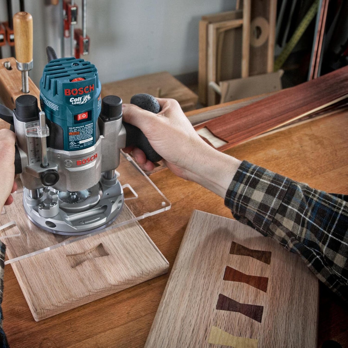 BOSCH 6-Piece Carbide-Tipped Trim Router Bits