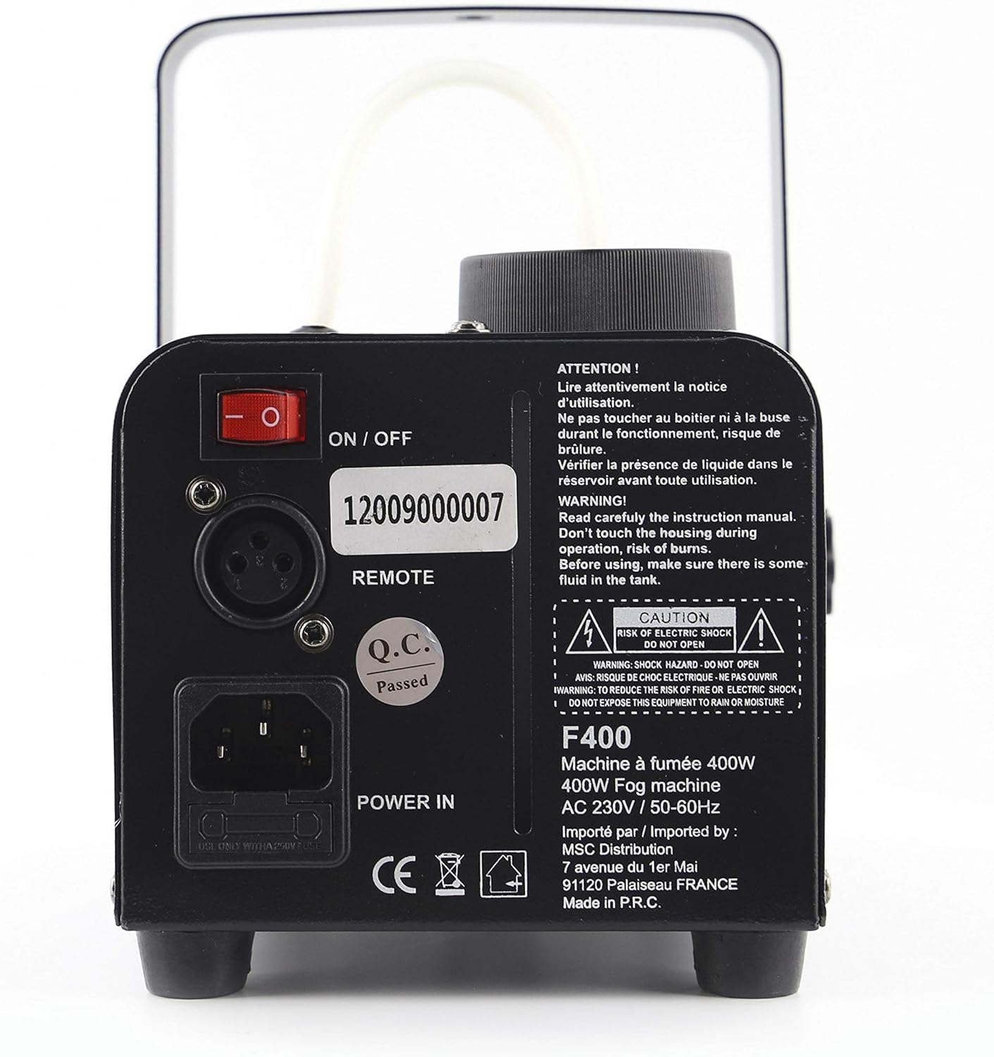 BOOMTONE F400 Compact Fog Machine: Dynamic Party Smoke Effect with Remote Control
