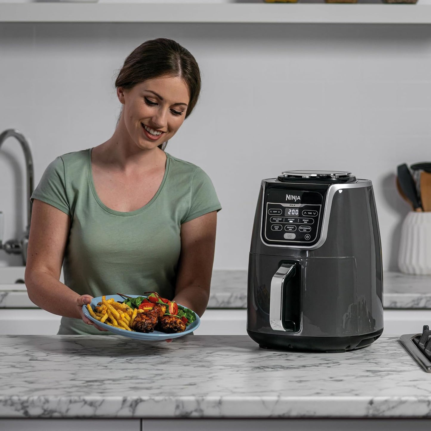 Ninja AF160EU 5.2L Family-Sized Air Fryer with 6 Functions