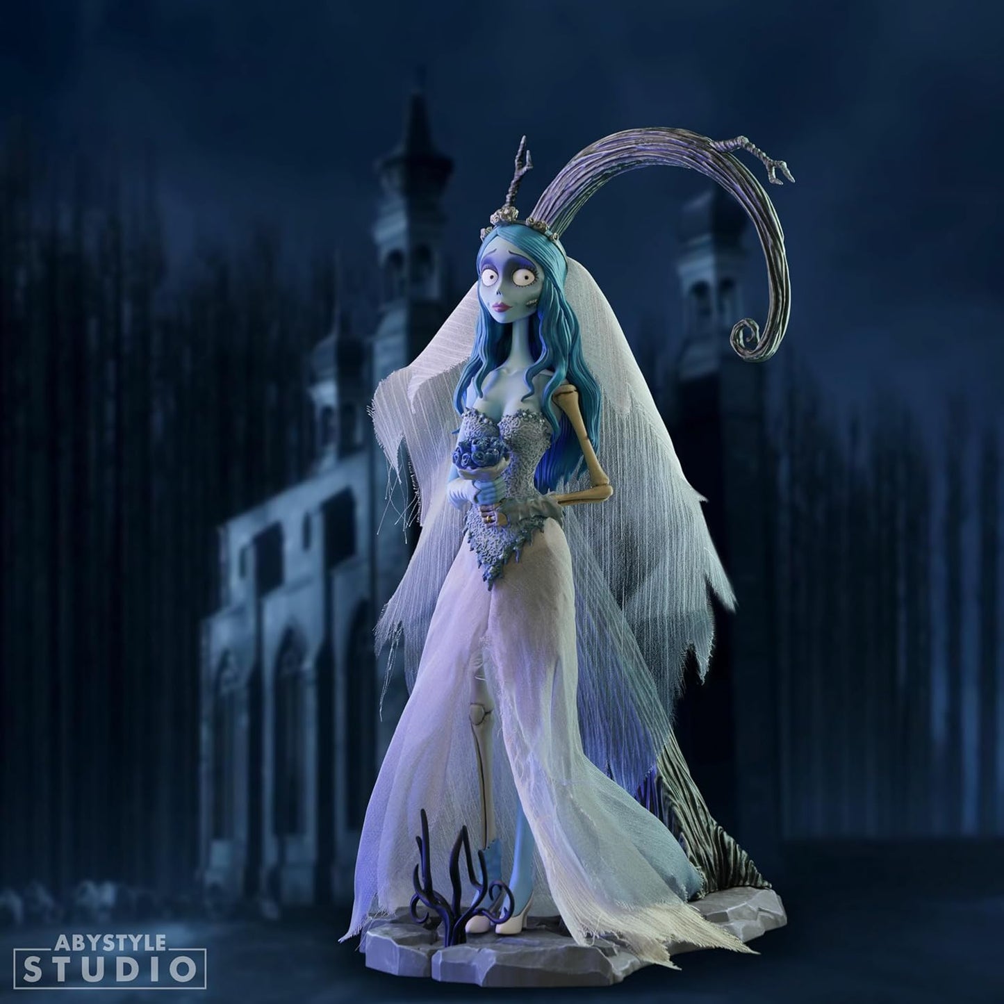 ABYstyle Corpse Bride Emily Collectible Figurine with Fabric Dress