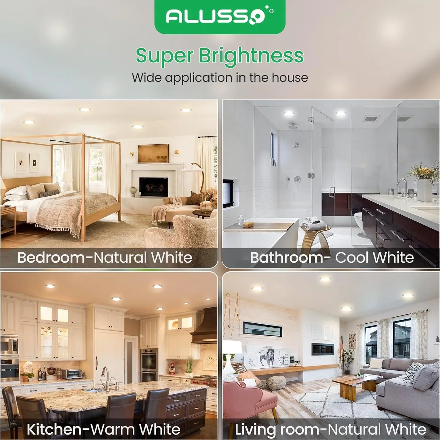 ALUSSO Ultra Slim 4W Dimmable LED Downlight 68mm Cutout 6-Pack - Gomix Brands Outlet