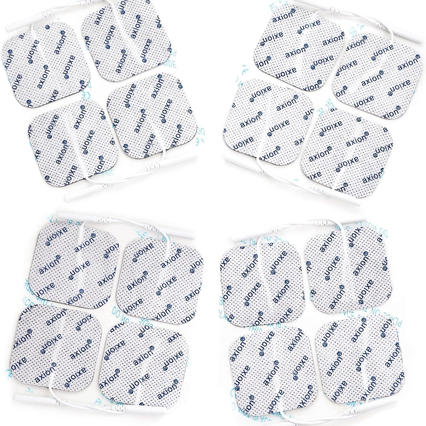 Axion 16-Pad 4x4cm TENS EMS Reusable Electrodes with 2mm Connector