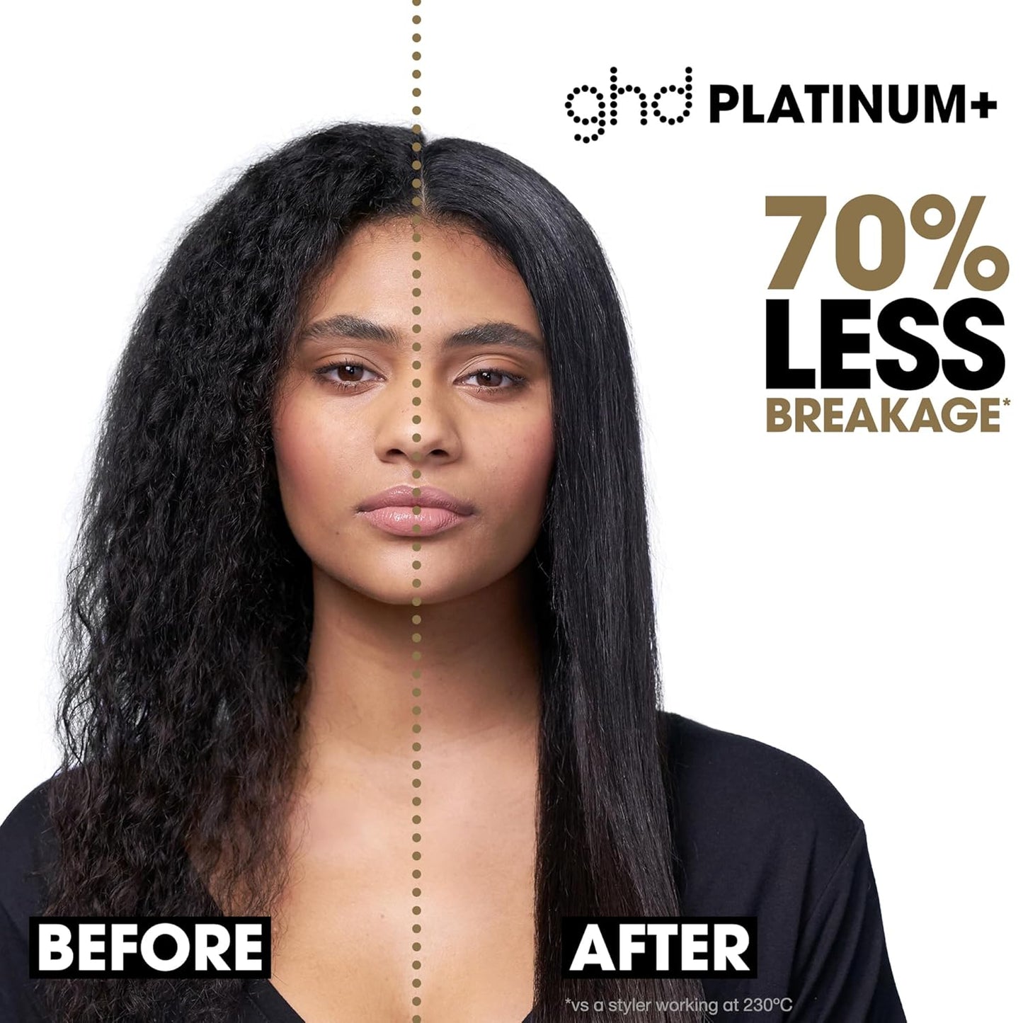 ghd Platinum+ Styler 1" Ceramic Flat Iron for Stronger Shine
