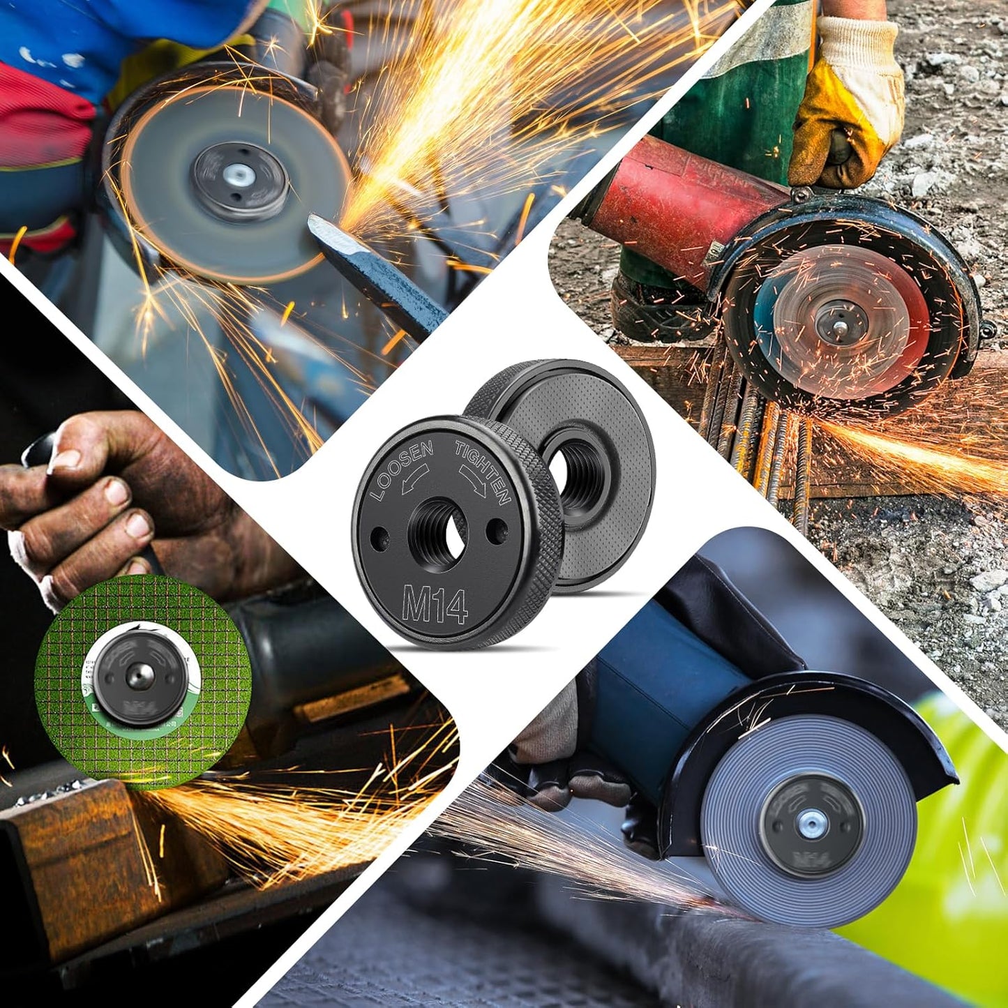 Lytool M14 Quick Release Nut: Effortless Tool-Free Disc Changes for Angle Grinders