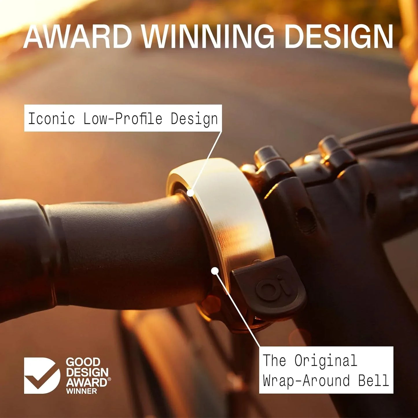 Knog Oi Aluminium Bike Bell – Large Brass 31.8mm Premium Ring - Gomix Brands Outlet