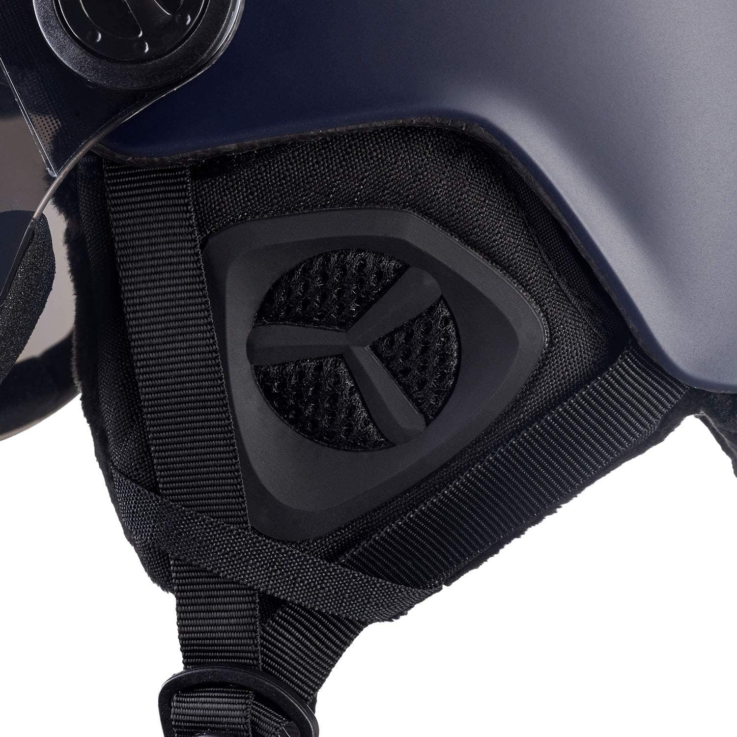 Black Crevice Arlberg Ski Helmet with Dual Visor