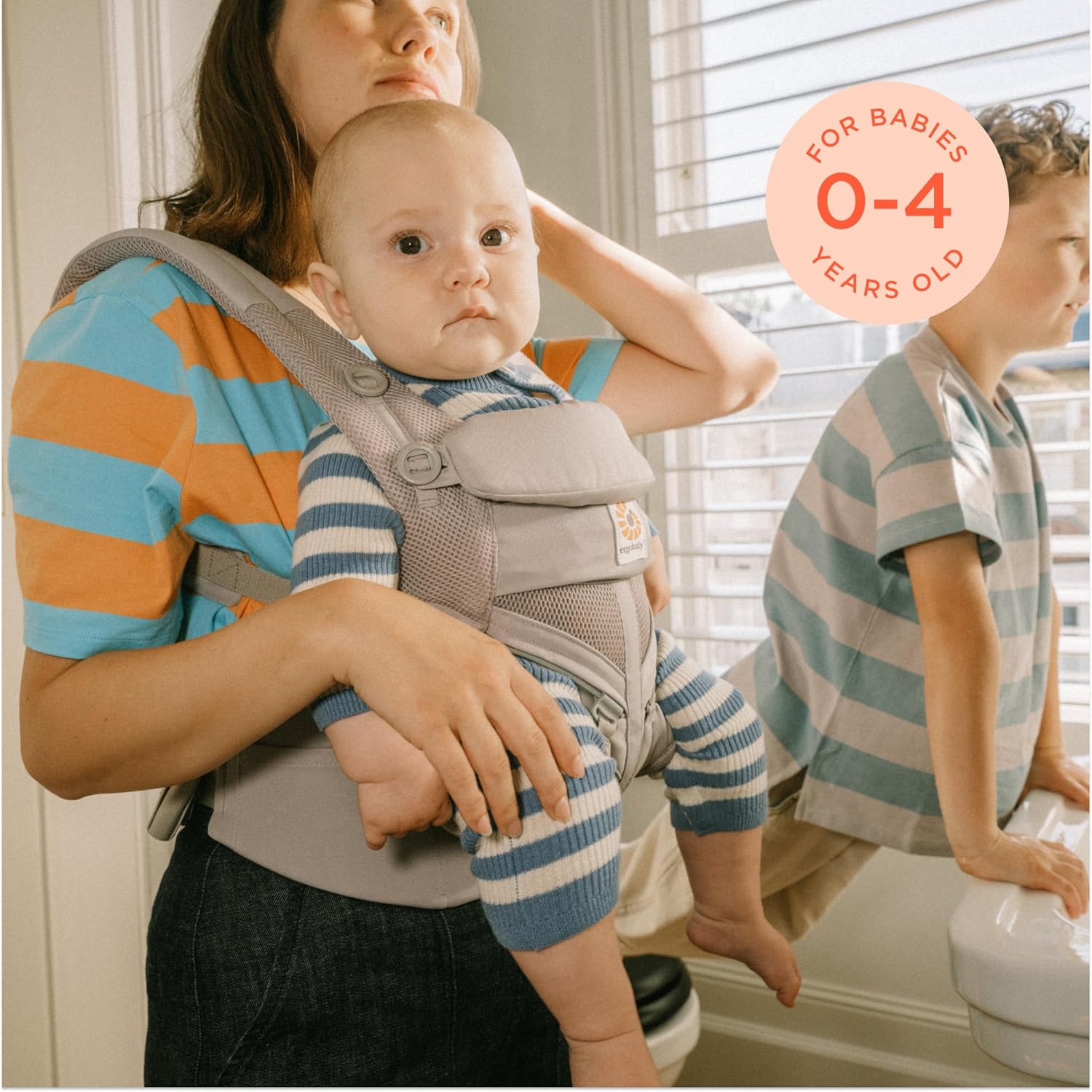 Ergobaby Omni 360 Cool Air Mesh Baby Carrier – Pearl Grey