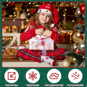 Festive Vlies Christmas Hat Set for Adults & Kids - Gomix Brands Outlet