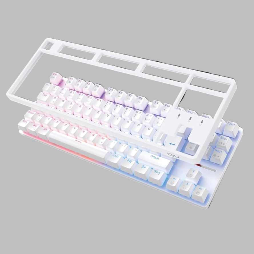 CIY X77 Tenkeyless Mechanical Gaming Keyboard with RGB Hot‑Swappable Switches