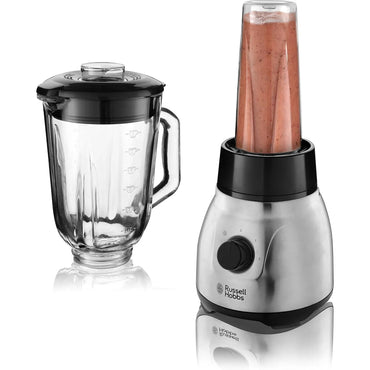 Russell Hobbs 2-in-1 Glass Steel Stand Mixer with To-Go Mug - Gomix Brands Outlet