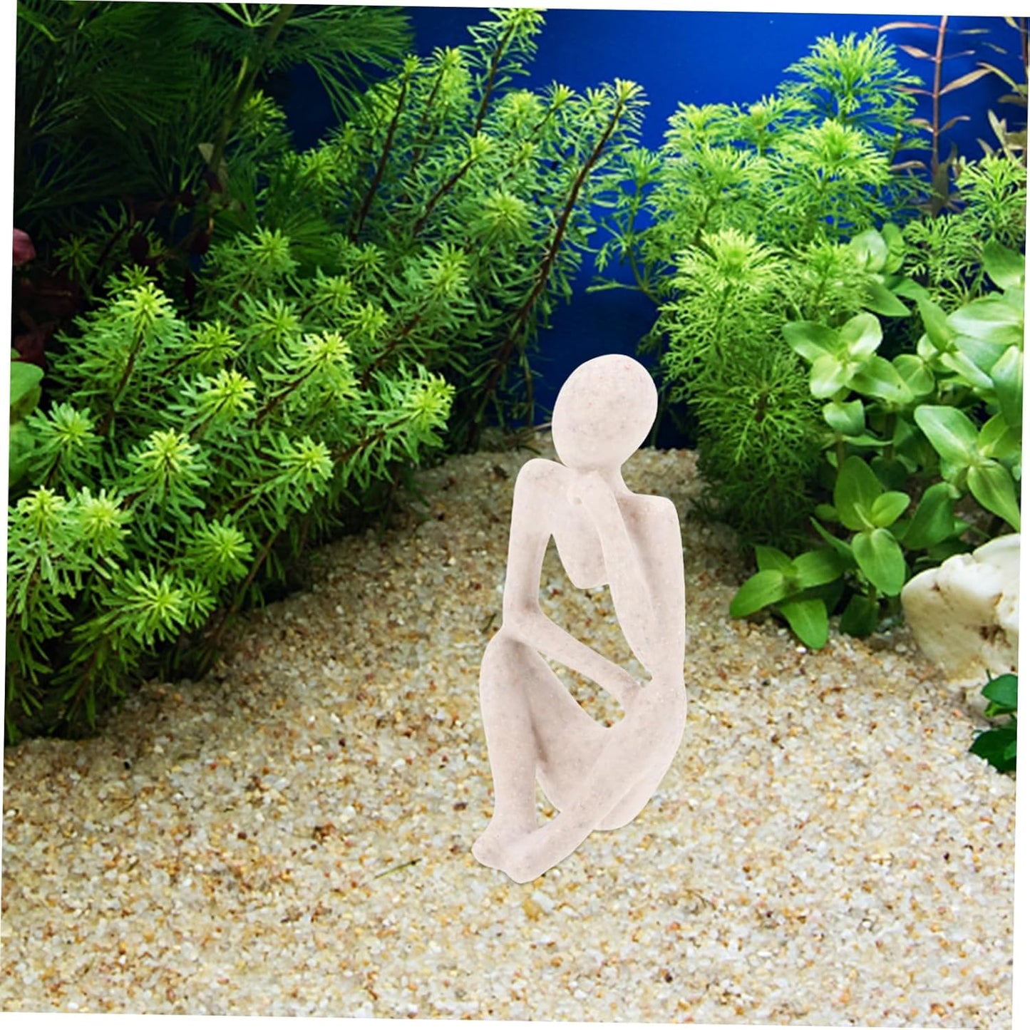 Alipis Resin Abstract Thinker Statue for Aquarium and Home Décor