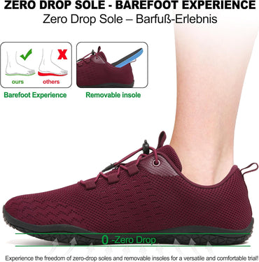 Geweo Unisex Barefoot Running Shoes – Lightweight Breathable Minimalist Design