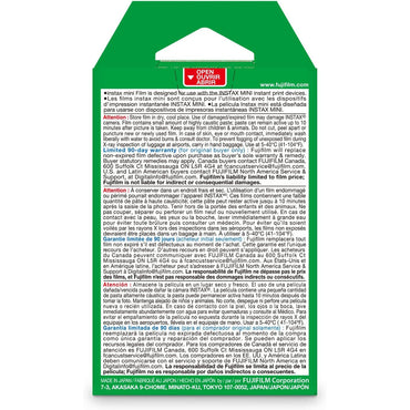 Fujifilm Instax Mini Twin Pack Instant Film, 20 White Photos