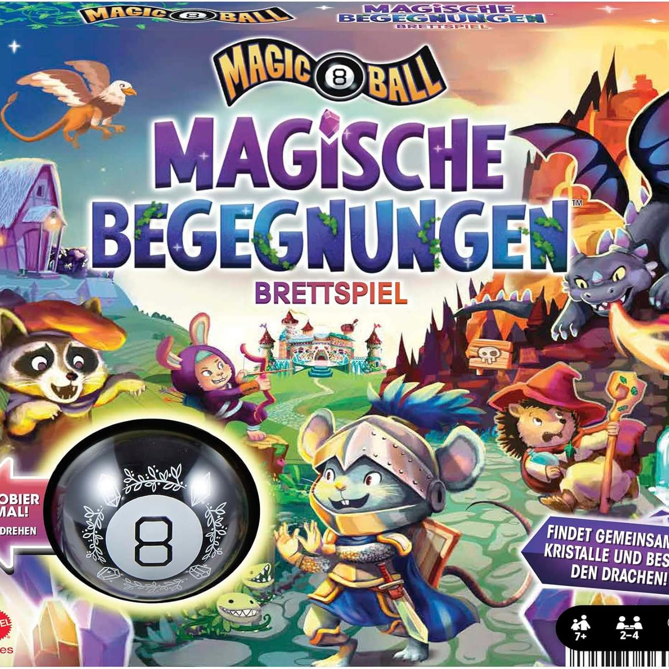 Mattel Magic 8 Ball Magical Encounters Cooperative Board Game