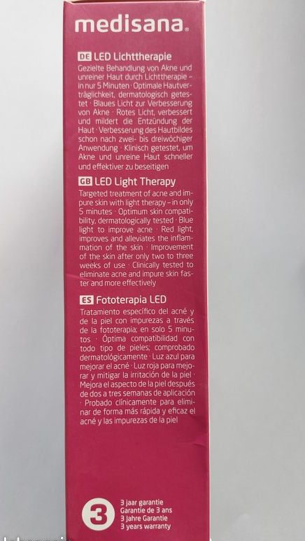 Wireless Anti-Acne Red Blue Light Therapy Device for Clearer Skin