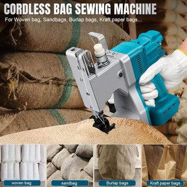 Kistrba Portable Cordless Sewing Machine – Blue – Makita 18V Battery