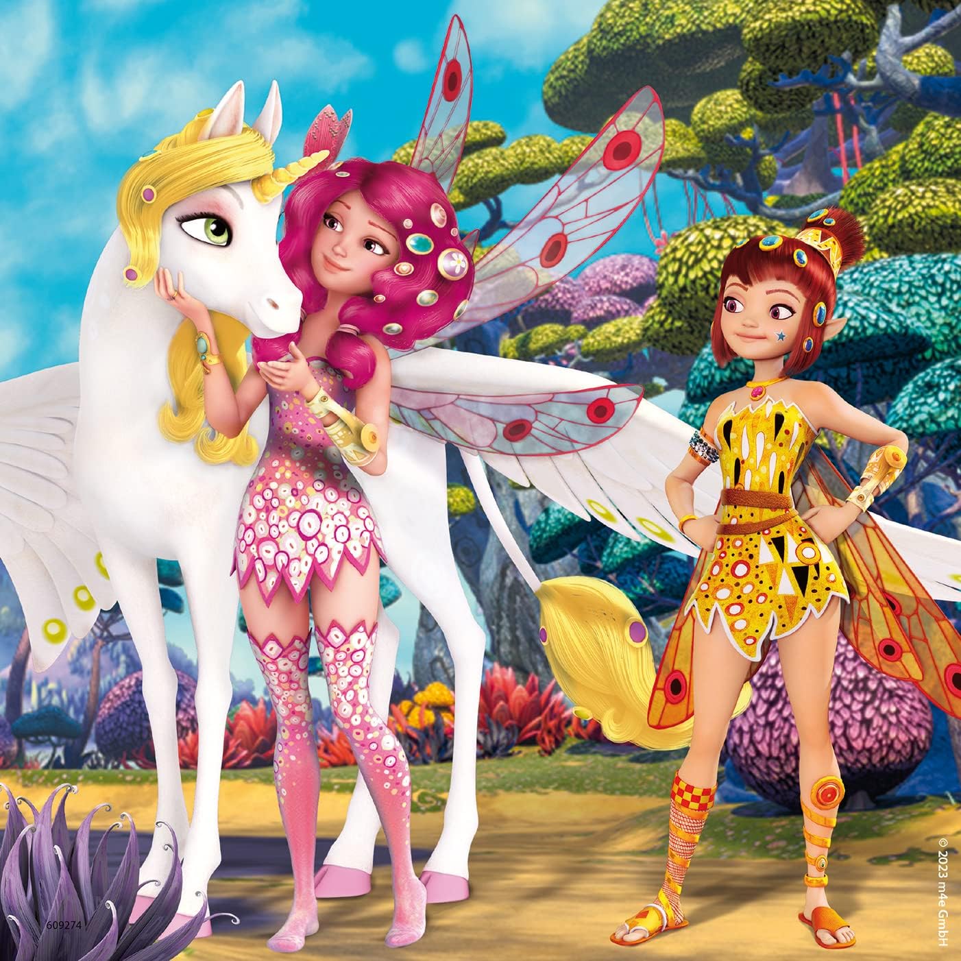 Ravensburger Fairy Unicorn 3‑Pack 49‑Piece Puzzle for Kids